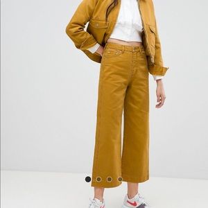 Weekday / Veer Wide Leg Jeans / 26 / ochre